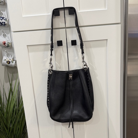 Rebecca Minkoff Handbags - Elegant Rebecca Minkoff Black Leather Shoulder Bag